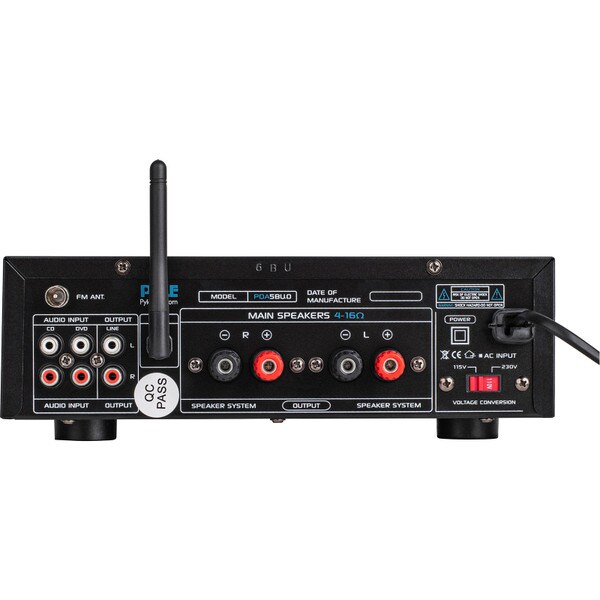 Main product image for Pyle PDA5BU Bluetooth 200W Stereo Amplifier Receive 310-2646